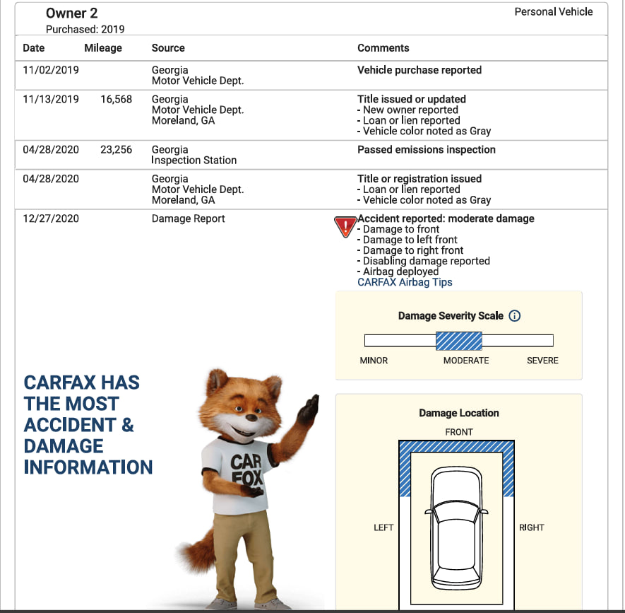 Carfax Report 4 Image